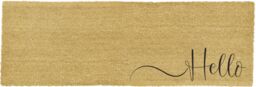 Artsy Mats Hello Scribble Patio Doormat in Beige - Size: 40 cm x 120 cm - thumbnail 4
