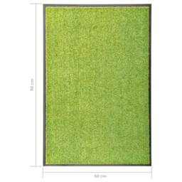 Berkfield Home Pliable Doormat Washable Green 60x90 cm - thumbnail 6