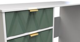 Ready Assembled 2 U Dallas 4 Drawer Vanity (Ready Assembled) in Green - thumbnail 8