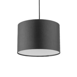CGC Lighting 'Lucia' Black Fabric Ceiling Lamp Shade With Frosted Diffuser - thumbnail 2