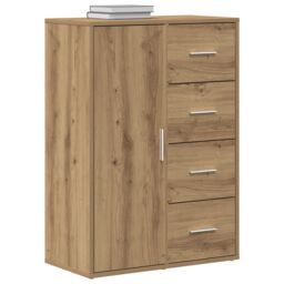 Berkfield Home Sideboard Artisan Oak 60x31x84 cm Engineered Wood in Brown - Size: 60 x 31 x 84 cm - thumbnail 3