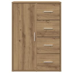Berkfield Home Sideboard Artisan Oak 60x31x84 cm Engineered Wood in Brown - Size: 60 x 31 x 84 cm - thumbnail 5