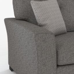 Furnishings For Less UK Hartley Grey or Beige 3 Seater Sofa Full Back Tufted Cushions - thumbnail 5