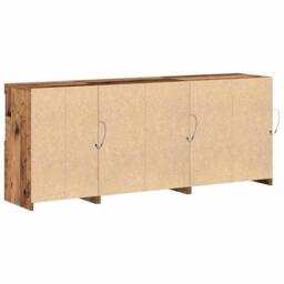 Berkfield Home Sideboard with LED Lights Old Wood 162x37x67 cm Engineered Wood in Brown - Size: 162 x 37 x 67 cm - thumbnail 9