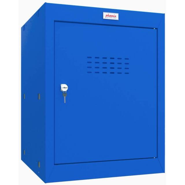 Phoenix Safe Company Blue Cube Locker with Key Lock, CL0544BBK, 66 Liters - Size: 500mm - image 1