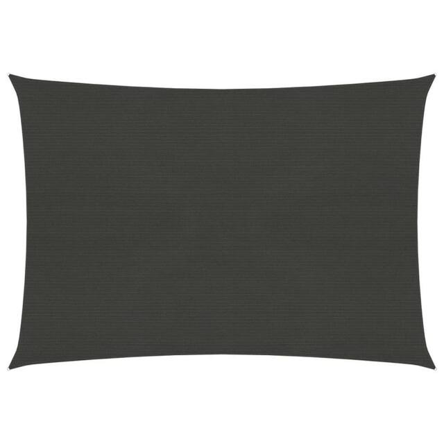 Berkfield Home Sunshade Sail 160 g/m ² Anthracite 3.5x4.5 m HDPE in Black - image 1