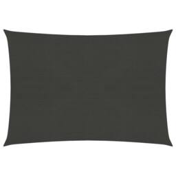 Berkfield Home Sunshade Sail 160 g/m ² Anthracite 3.5x4.5 m HDPE in Black - thumbnail 1
