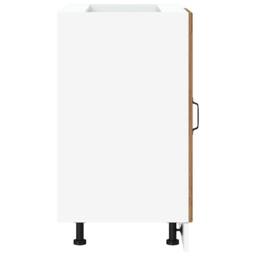 Berkfield Home Kitchen Base Cabinet Kalmar Old Wood Engineered Wood in Brown - thumbnail 6