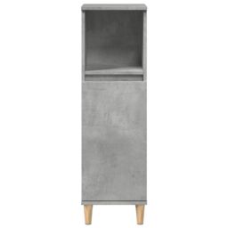 Berkfield Home Bathroom Cabinet Concrete Grey 30x30x100 cm Engineered Wood - Size: 30 x 30 x 100 cm - thumbnail 4
