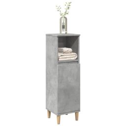 Berkfield Home Bathroom Cabinet Concrete Grey 30x30x100 cm Engineered Wood - Size: 30 x 30 x 100 cm - thumbnail 3