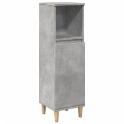 Berkfield Home Bathroom Cabinet Concrete Grey 30x30x100 cm Engineered Wood - Size: 30 x 30 x 100 cm - thumbnail 2