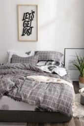 Ezysleep Oxford Printed Duvet Cover Set in Grey - Size: King - thumbnail 1