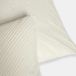 OHS 2 Pack Pleated Velvet Cushion Covers with Invisible Zipper in Cream - Size: 45 cm x 45 cm - thumbnail 3
