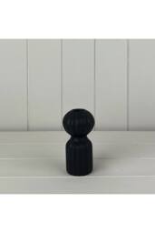 KDMD Sleek Black Ceramic Candle Holder - thumbnail 1