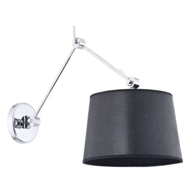 Netlighting Zakyntos Wall Lamp With Shade Black Chrome - image 1