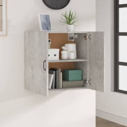 Berkfield Home Wall Cabinet Concrete Grey 60x31x60 cm Engineered Wood - Size: 60 x 31 x 60 cm - thumbnail 1