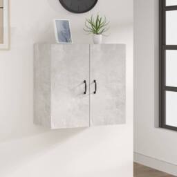 Berkfield Home Wall Cabinet Concrete Grey 60x31x60 cm Engineered Wood - Size: 60 x 31 x 60 cm - thumbnail 2