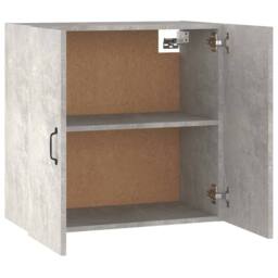 Berkfield Home Wall Cabinet Concrete Grey 60x31x60 cm Engineered Wood - Size: 60 x 31 x 60 cm - thumbnail 8