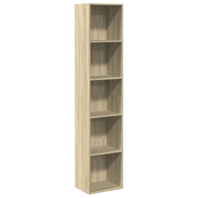 Berkfield Home Bookcase Sonoma Oak 40x30x189 cm Engineered Wood in Light Tan - Size: 40 x 30 x 189 cm - image 1