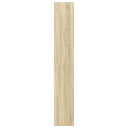 Berkfield Home Bookcase Sonoma Oak 40x30x189 cm Engineered Wood in Light Tan - Size: 40 x 30 x 189 cm - thumbnail 5