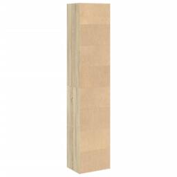 Berkfield Home Bookcase Sonoma Oak 40x30x189 cm Engineered Wood in Light Tan - Size: 40 x 30 x 189 cm - thumbnail 6