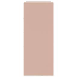 Berkfield Home Highboard Pink 67x39x95 cm Steel - Size: 67 x 39 x 95 cm - thumbnail 8