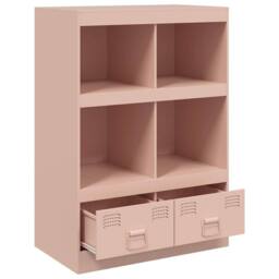 Berkfield Home Highboard Pink 67x39x95 cm Steel - Size: 67 x 39 x 95 cm - thumbnail 7