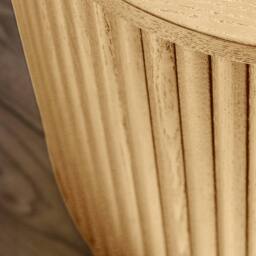 Cheshire Lauriston Fluted Side Table With Storage in Light Oak Effect - thumbnail 8