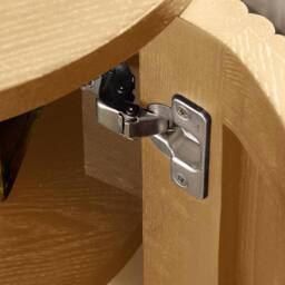 Cheshire Lauriston Fluted Side Table With Storage in Light Oak Effect - thumbnail 6
