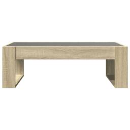 Berkfield Home Decorative Coffee Table with Infinity LED Sonoma Oak 90x53x30 cm in Brown - Size: 90 x 53 x 30 cm - thumbnail 6