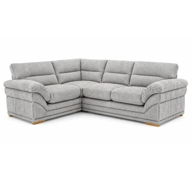 Bliss Furniture Amalfi Claude Right Hand 2 Piece Corner Sofa in Silver - Size: 4 Pack - image 1