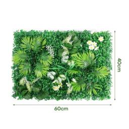 SPETLEK 4/8PCS Artificial Greenery Plant Wall Hedge Grass in Green - Size: 4 Pack - thumbnail 2
