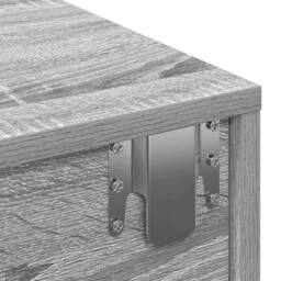 Berkfield Home Wall Shelf with Drawers Grey Sonoma 80x33x17 cm Engineered Wood - Size: 80 x 33 x 17 cm - thumbnail 9