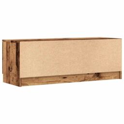 Berkfield Home TV Cabinet Old Wood 102x35x36.5 cm Engineered Wood in Brown - thumbnail 6