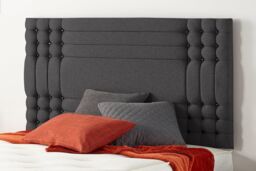 Somnior Flexby Divan Bed Base With 4 Drawers & Headboard Plush in Black - Size: Small Double - thumbnail 2