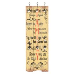 Berkfield Home Wall-mounted Coat Rack with 6 Hooks 120x40 cm FAMILY - thumbnail 2