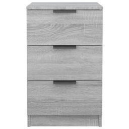 Berkfield Home Bedside Cabinet Grey Sonoma 40x36x65 cm - Size: 40 x 36 x 65 cm - thumbnail 6