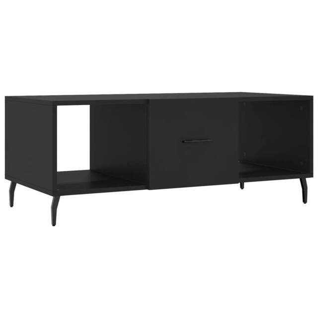 Berkfield Home Coffee Table Black 102x50x40 cm Engineered Wood - Size: 102 x 50 x 40 cm - image 1