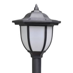 Berkfield Home Solar Lights 4 pcs with Chain Fence & Poles in Black - thumbnail 6