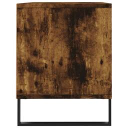 Berkfield Home TV Cabinet Smoked Oak 100x34.5x44.5 cm Engineered Wood in Brown - thumbnail 7