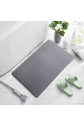 Living and Home PU Leather Waterproof Non-Slip Wipe Clean No-Rinse Kitchen Mat Bathroom Entrance Floor Mat, 99cm L x 51cm W - Size: 50 cm x 100 cm - thumbnail 1