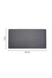 Living and Home PU Leather Waterproof Non-Slip Wipe Clean No-Rinse Kitchen Mat Bathroom Entrance Floor Mat, 99cm L x 51cm W - Size: 50 cm x 100 cm - thumbnail 6