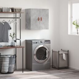 Berkfield Home Wall Cabinet Concrete Grey 60x31x60 cm Engineered Wood - Size: 60 x 31 x 60 cm - thumbnail 1