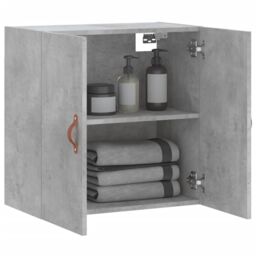 Berkfield Home Wall Cabinet Concrete Grey 60x31x60 cm Engineered Wood - Size: 60 x 31 x 60 cm - thumbnail 4