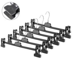 SPETLEK Black Plastic Adjustable Clip Hangers 10pcs - thumbnail 4