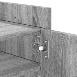 Berkfield Home TV Cabinet Grey Sonoma 100x35x40 cm Engineered Wood - Size: 100 x 35 x 40 cm - thumbnail 9