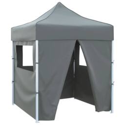 Berkfield Home Professional Folding Party Tent with 4 Sidewalls 3x6 m Steel Anth… in Dark Grey - thumbnail 2