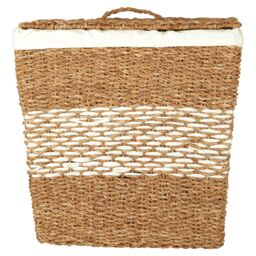 Orsina Lidi Tapered Seagrass Basket With Lid in Natural - thumbnail 1