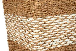 Orsina Lidi Tapered Seagrass Basket With Lid in Natural - thumbnail 6