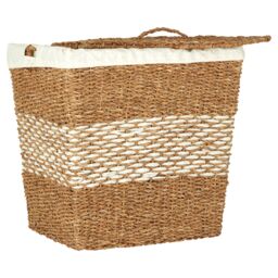 Orsina Lidi Tapered Seagrass Basket With Lid in Natural - thumbnail 3